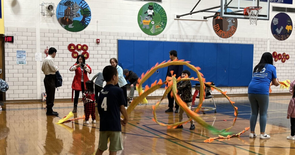 Lunar New Year celebration at Webb Middle School.