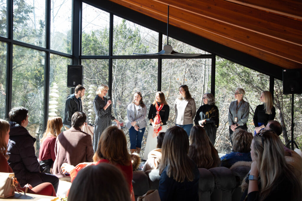 Tribeza Interiors Tour 2024 VIP Bunch and a panel with the featured designers. (Photo by Jonathan Garza)