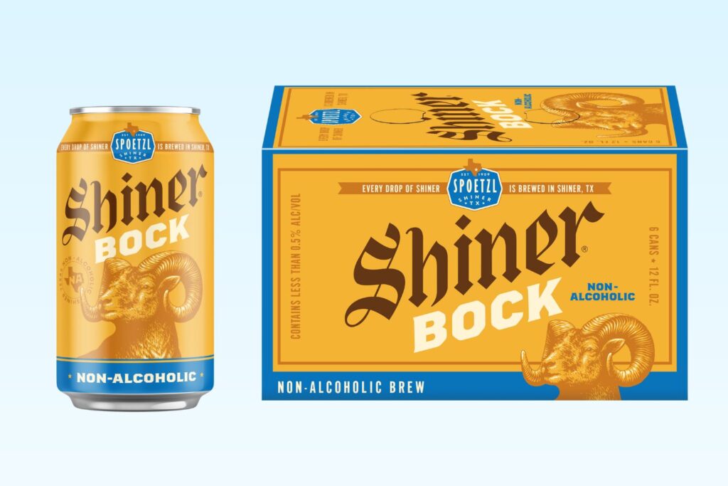Shiner Bock Non-Alcoholic. 