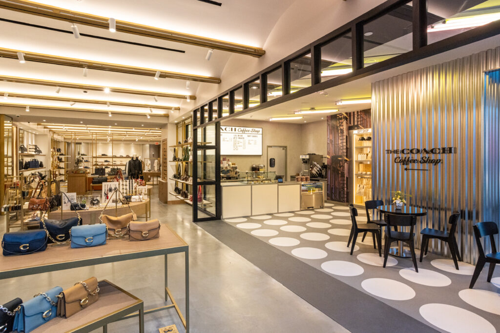 Coach luxury store and coffee shop in Austin (photo courtesy of Coach)