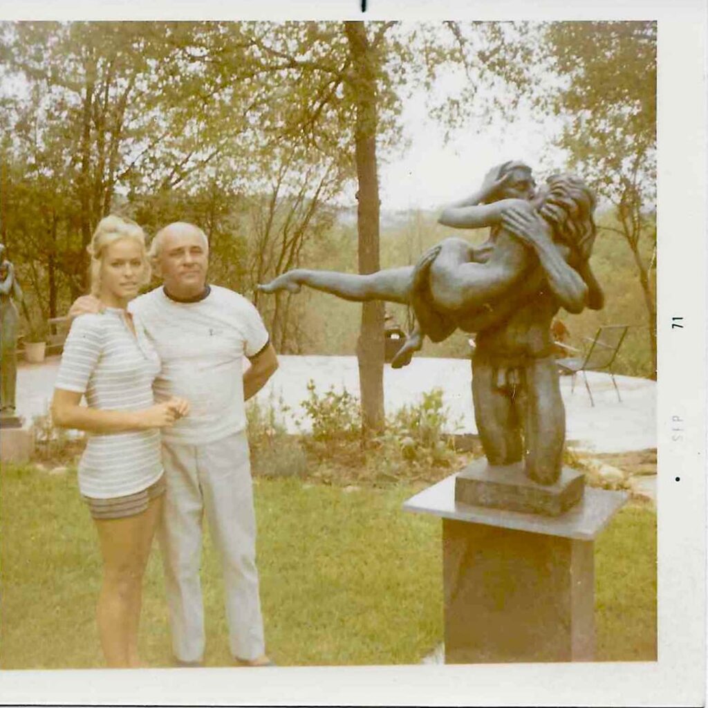 Farrah Fawcett Charles Umlauf The Kiss Sept 1971