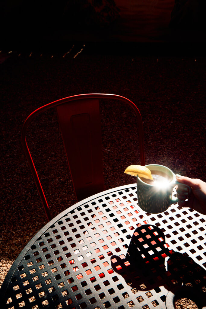 Outdoor patio seating at Radio Rosewood. (Photo by Jinni J)