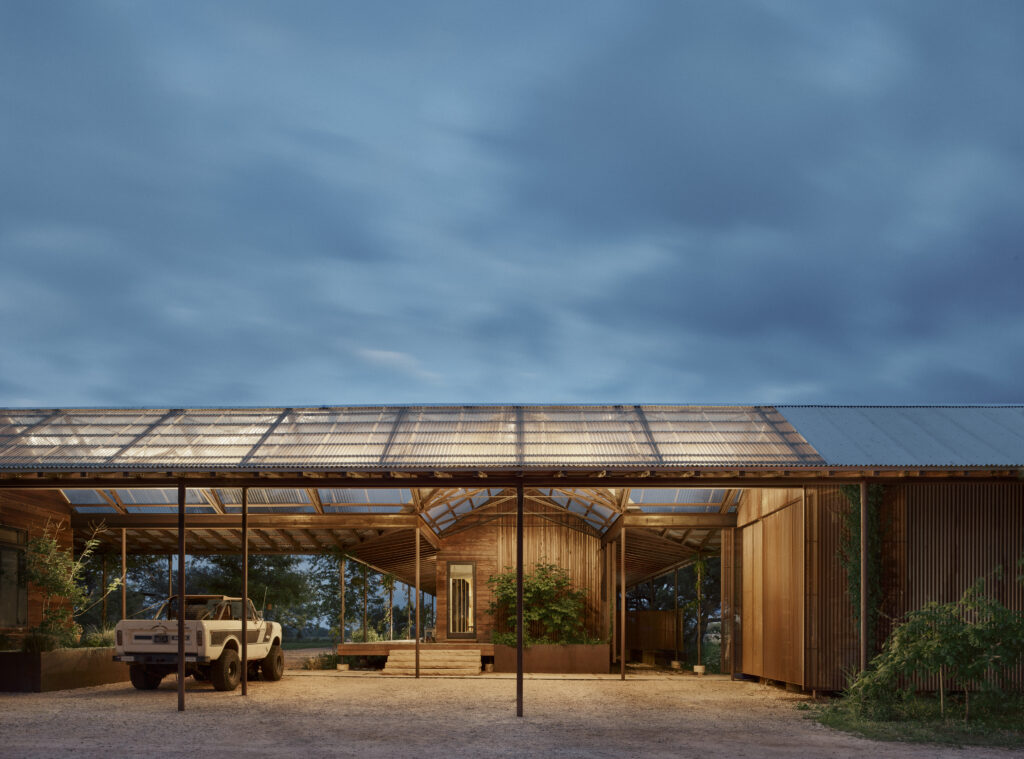 RoamRanch_Carport-Dusk