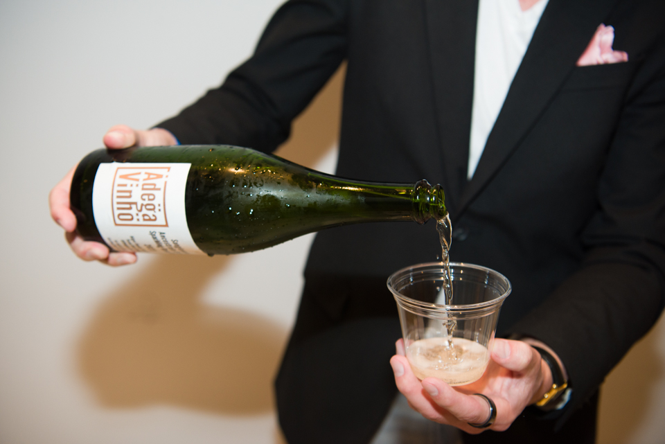 Adega Vinho served their sparkling Sangiovese.