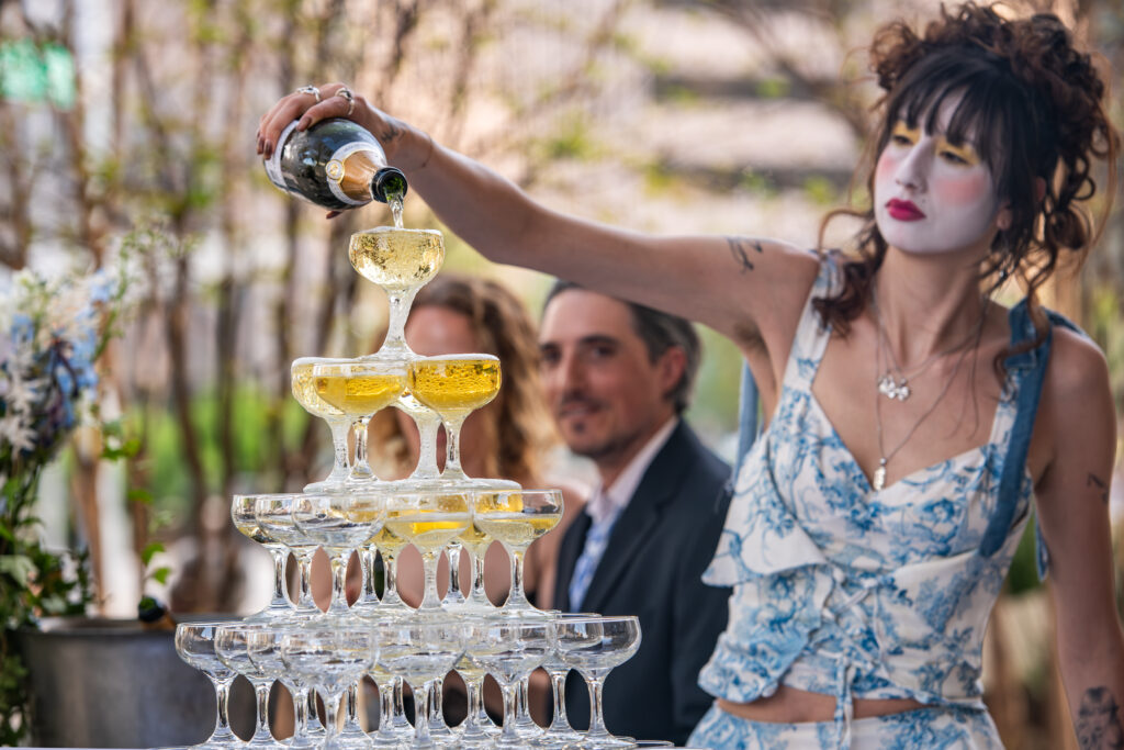 Justine’s Brasserie hosted the cocktail hour at the Blanton Museum of Art Gala. The Austin restaurant is opening a café at the museum this spring. (Photo by David Brendan Hall)