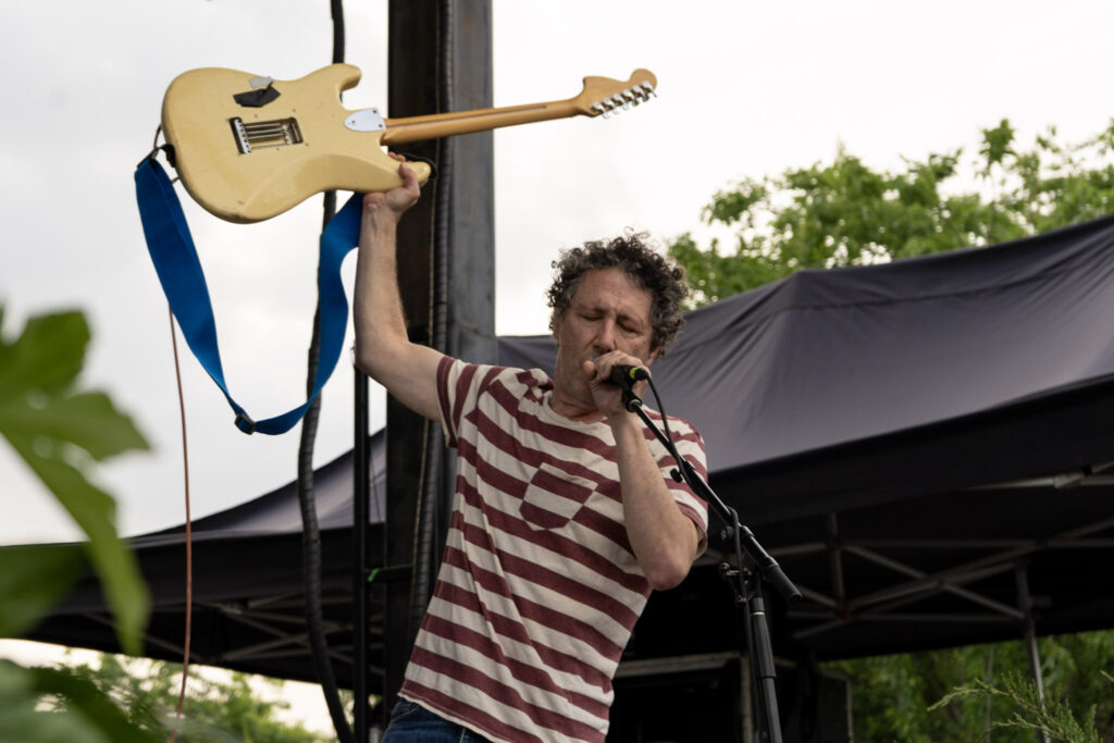 Ira Kaplan, singer and guitarist for Yo La Tengo, performs during Austin Psych Fest at the Far Out Lounge on April 27, 2025.