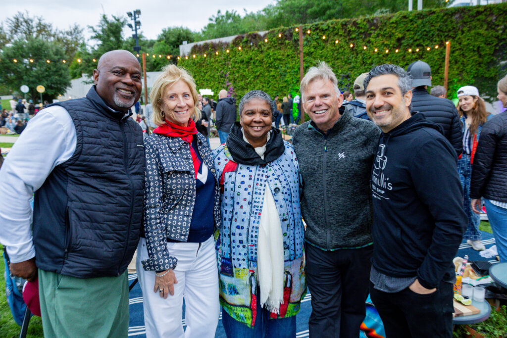 Daarel Burnette, Lynn Meredith, Dr. Colette Burnette, Tom Meredith & John Antonelli (photo by Ben Porter)