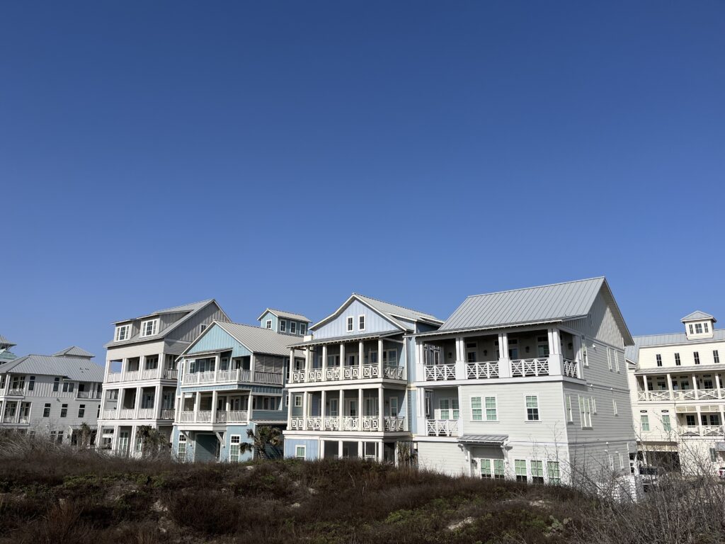 Soak in great views from the porches on the beach houses at Cinnamon Shore South.