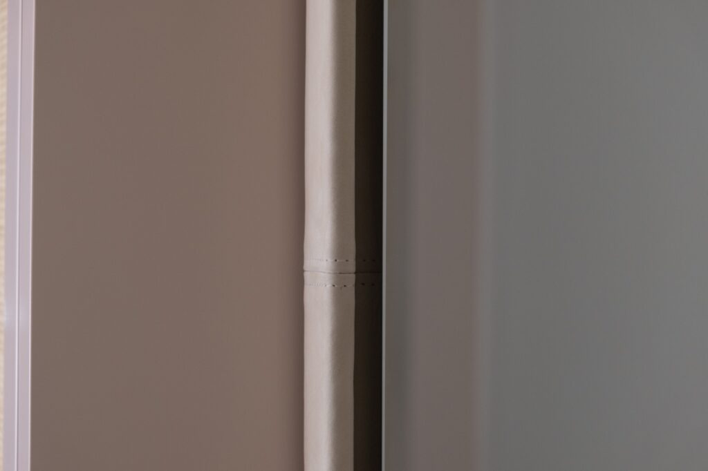 Leather wrapped mirror obsidian leather goods viki chupik_-2