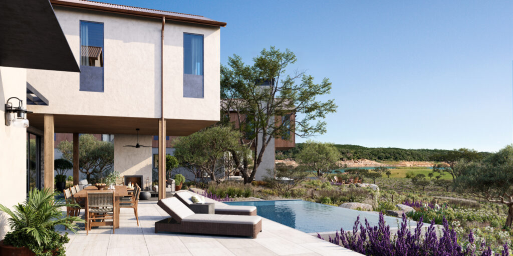 Rendering of one of the 20 traditionally built homes planned for The Canyon Club. (Rendering courtesy of The Canyon Club)