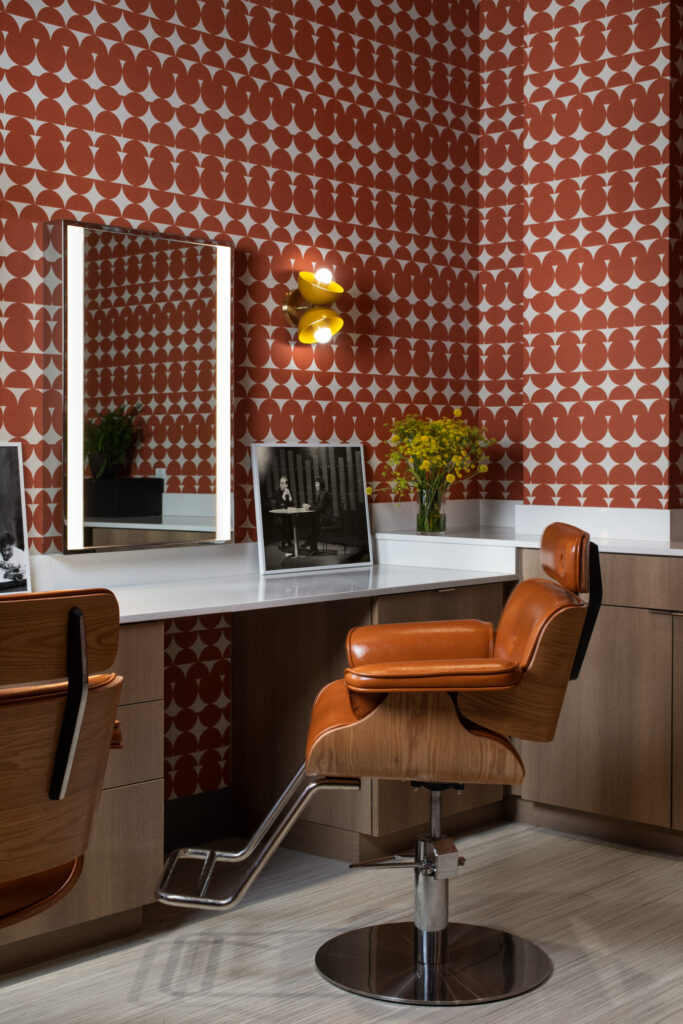 One of the dressing rooms at Austin PBS.