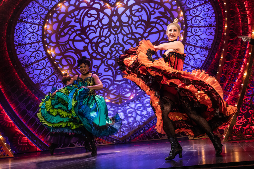 Adéa Michelle Sessoms and Jennifer Wolfe in the North American Tour of "Moulin Rouge! The Musical." (Photo by Matthew Murphy and Evan Zimmerman for MurphyMade)