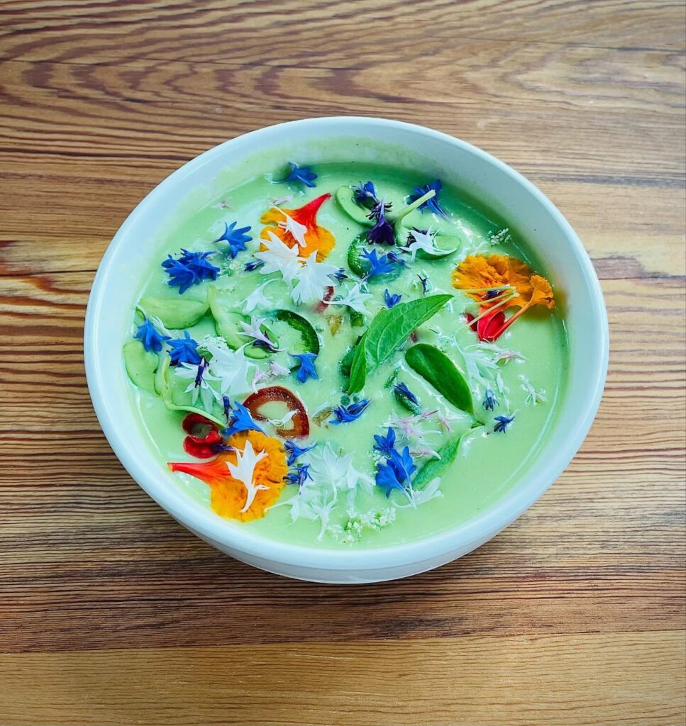 A cucumber gazpacho from Bar Toti. (Photo by Derek Zampacorta)