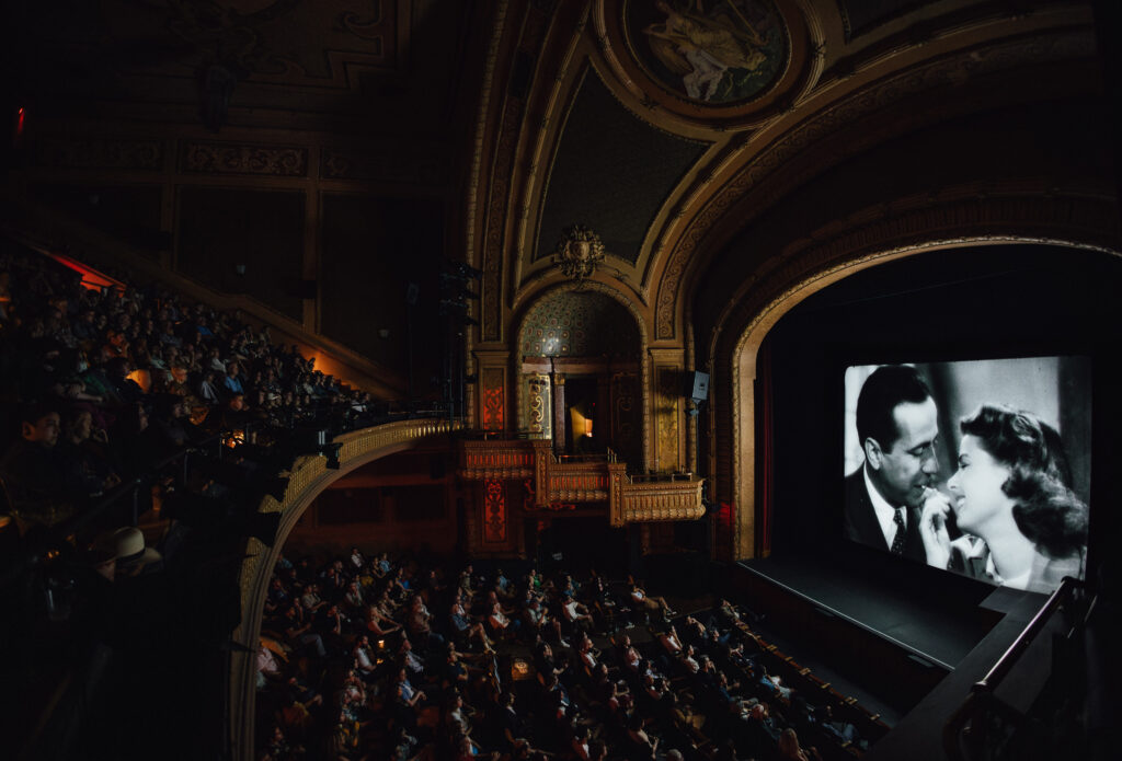 Screening of "Casablanca" during the Summer Classic Film Series at the Paramount Theatre. (Courtesy of Paramount Theatre)