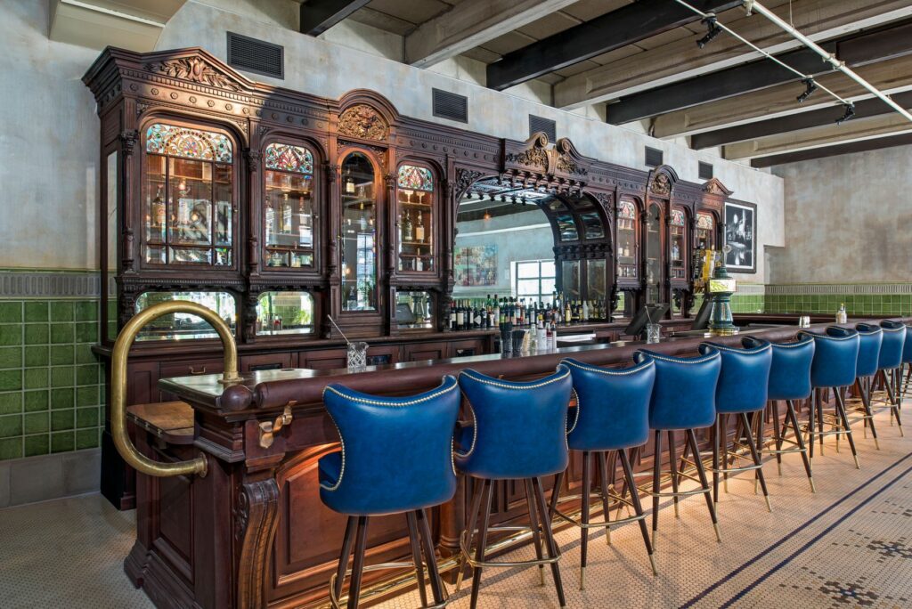 historic bar at Cedar Tavern