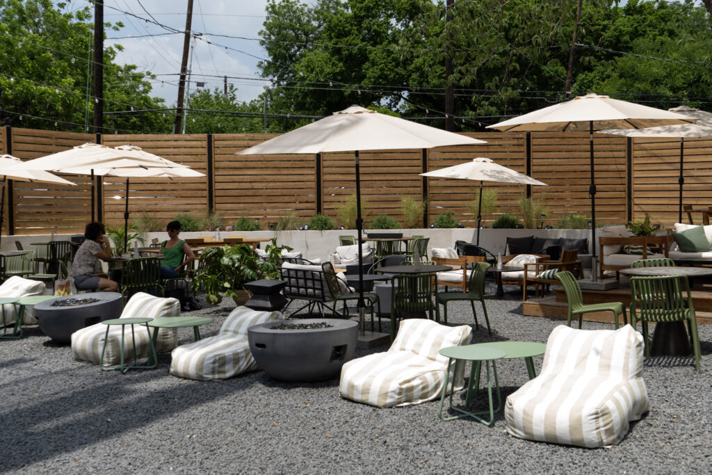 The patio at San Ginés Austin.