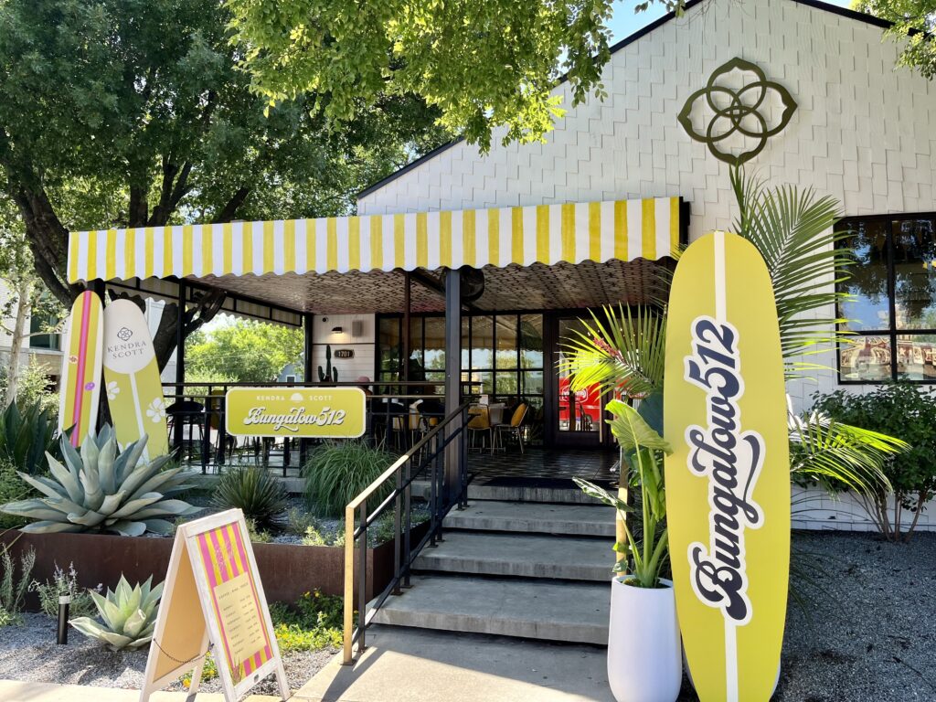 Bungalow 512 has popped up at the Kendra Scott flagship store on South Congress.