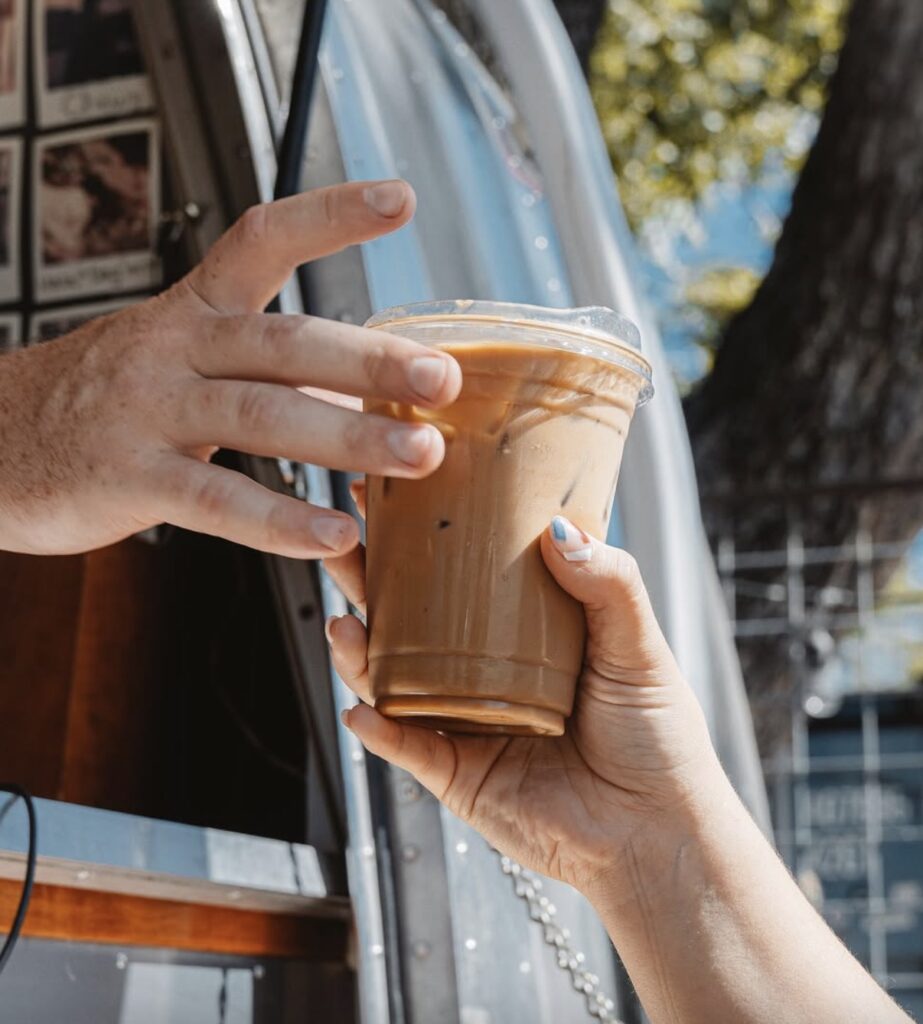 Iced Rose Cardamom Latte (Photo courtesy of Freewheelin’ Coffee)
