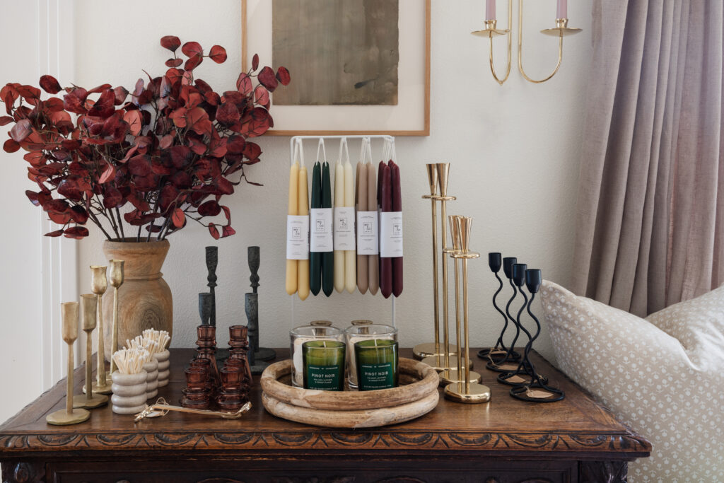 candles, candlesticks, home goods, at Living Oak in Austin, TX