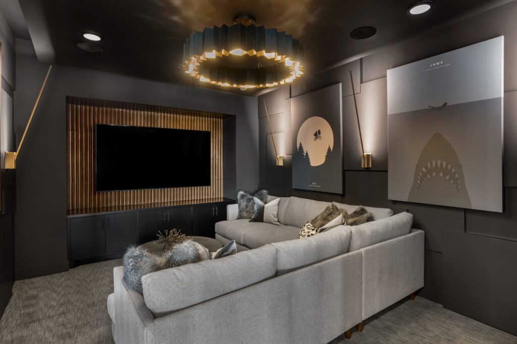 Overlook at Westlake Indoor Movie Room (photo courtesy of MileStone Community Builders)