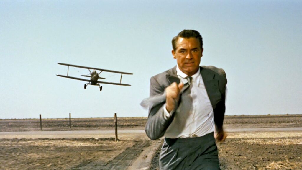 Alfred Hitchcock's film "North by Northwest."
