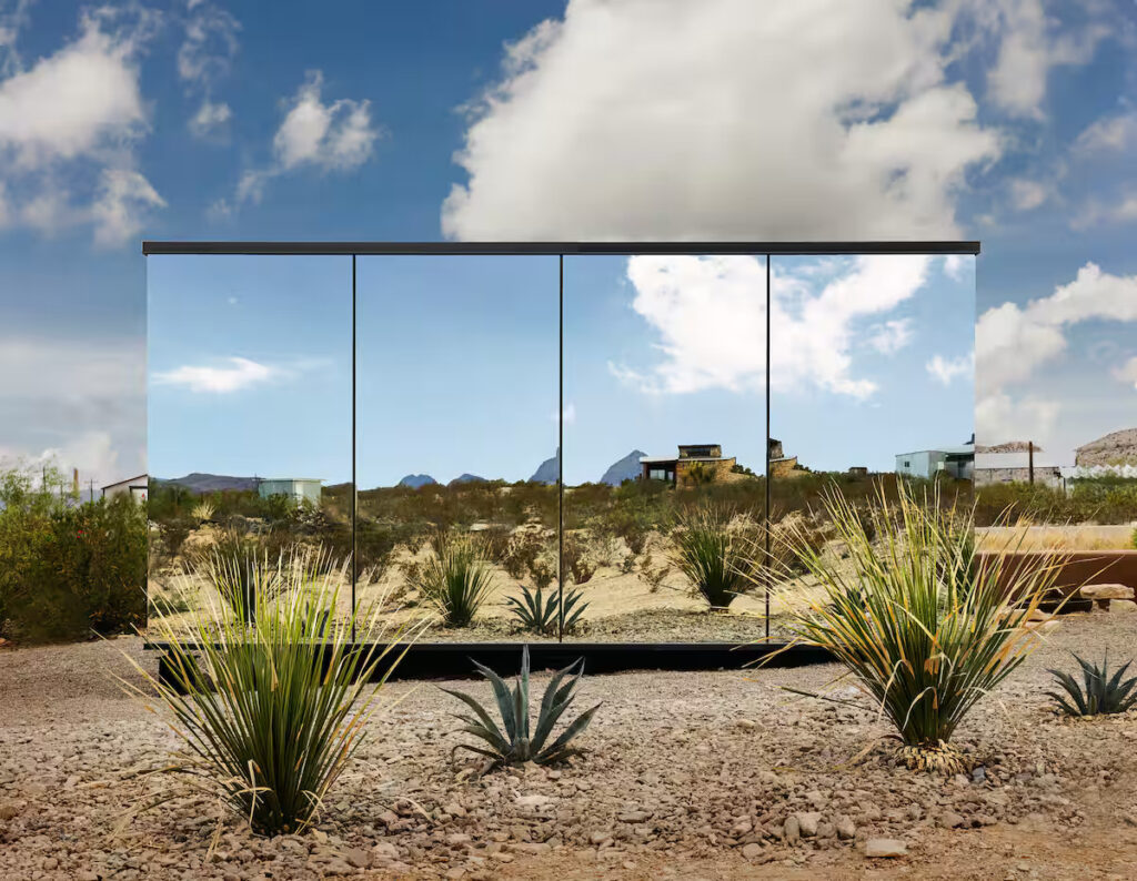 Mirror Cabin in Terlingua, Texas. (Photo courtesy of Airbnb)