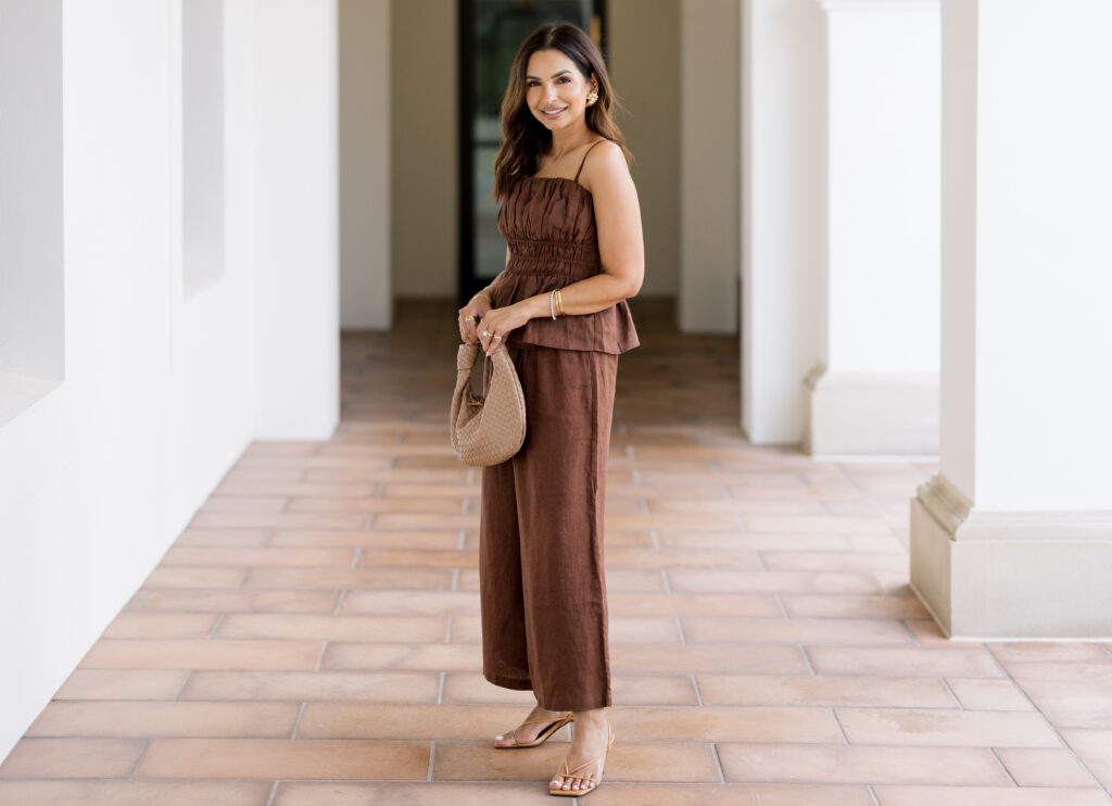 The @heynasreen Somerset Linen Blend Pull-On Pants