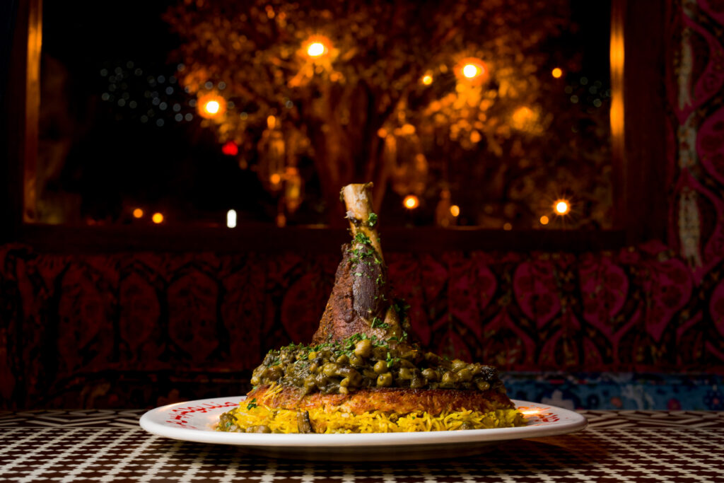 Braised and Grilled Lamb Shank at Leila