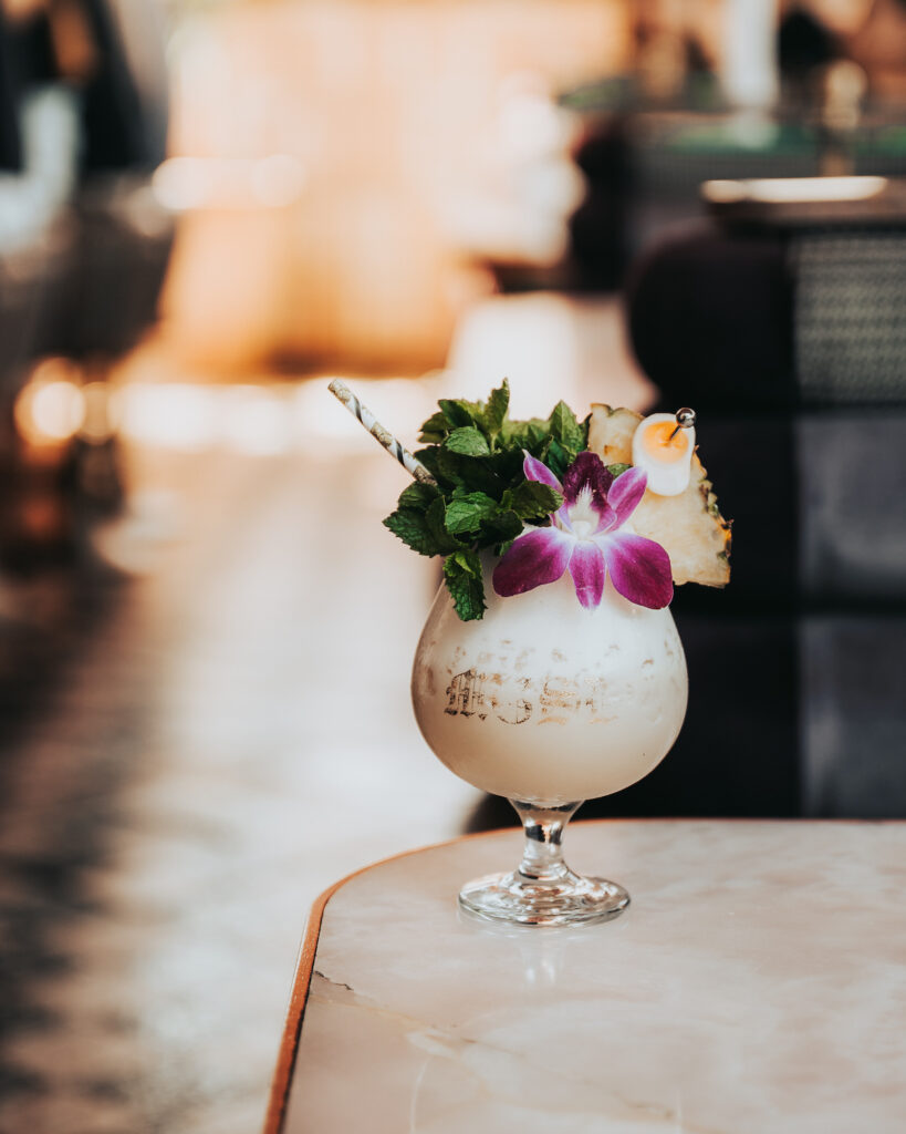 Morning Glory's "Banana in Pajamas" tropical cocktail