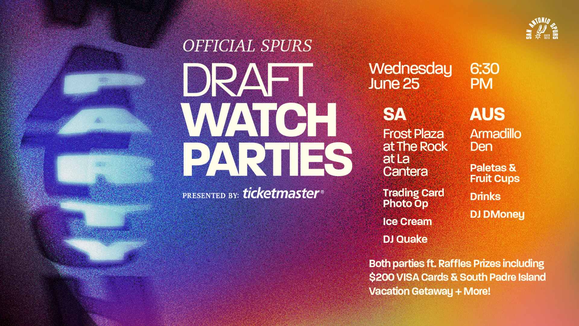 Spurs 2025 Draft Watch Parties