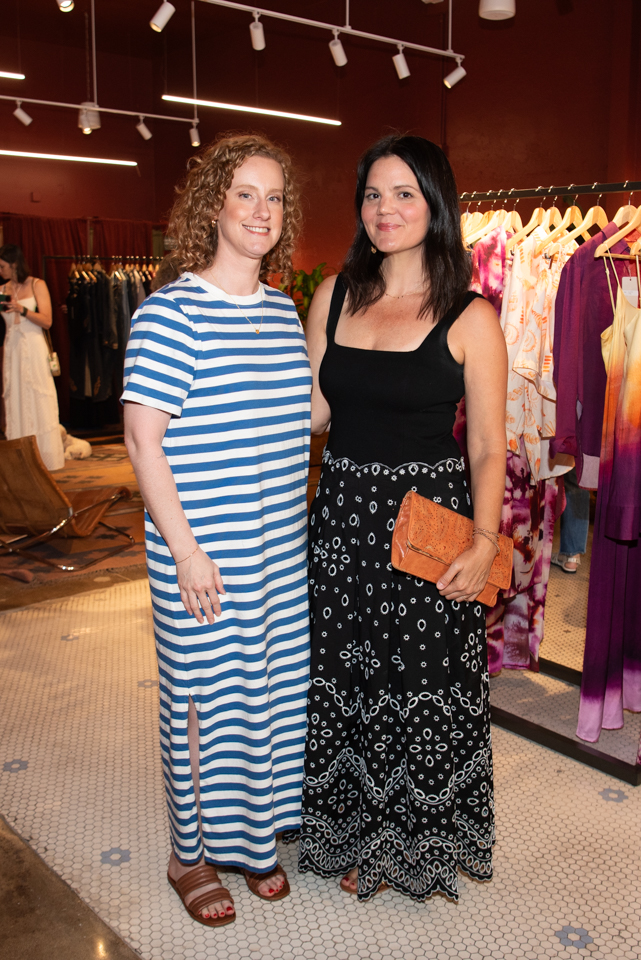 guests of the TRIBEZA party at the South to North boutique on South Congress Ave. in Austin, Texas