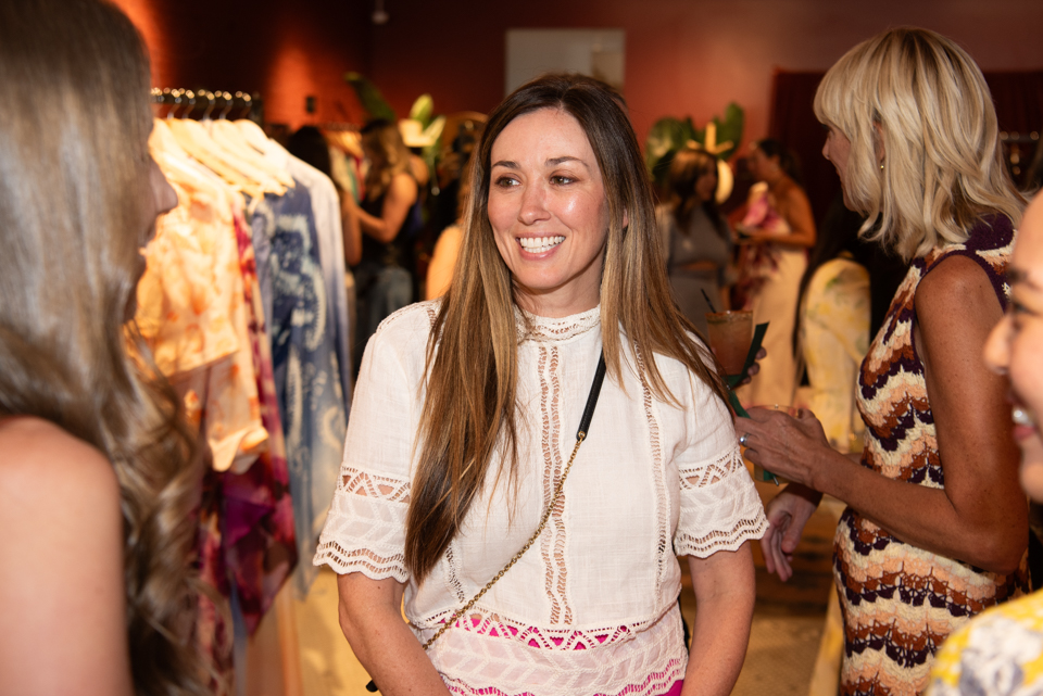 guests of the TRIBEZA party at the South to North boutique on South Congress Ave. in Austin, Texas