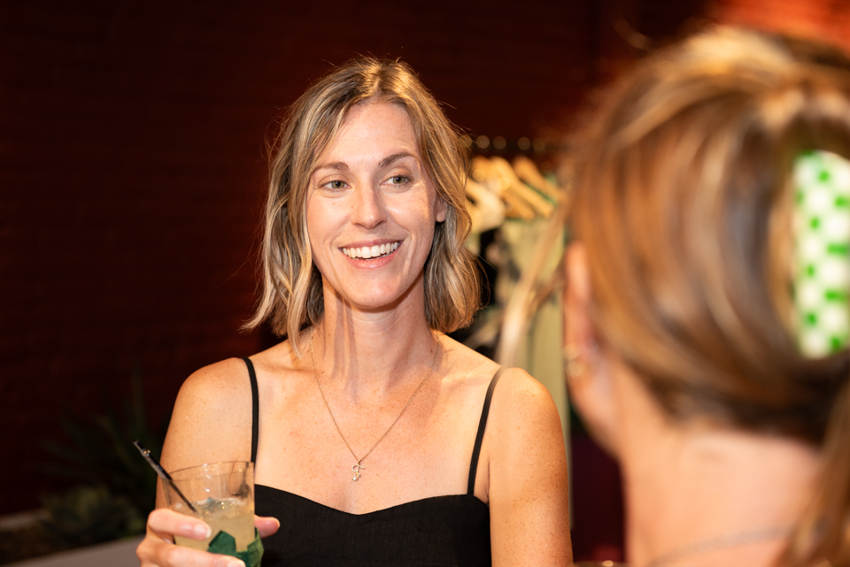 guests of the TRIBEZA party at the South to North boutique on South Congress Ave. in Austin, Texas