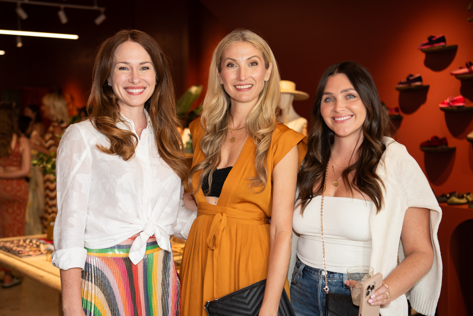 guests of the TRIBEZA party at the South to North boutique on South Congress Ave. in Austin, Texas