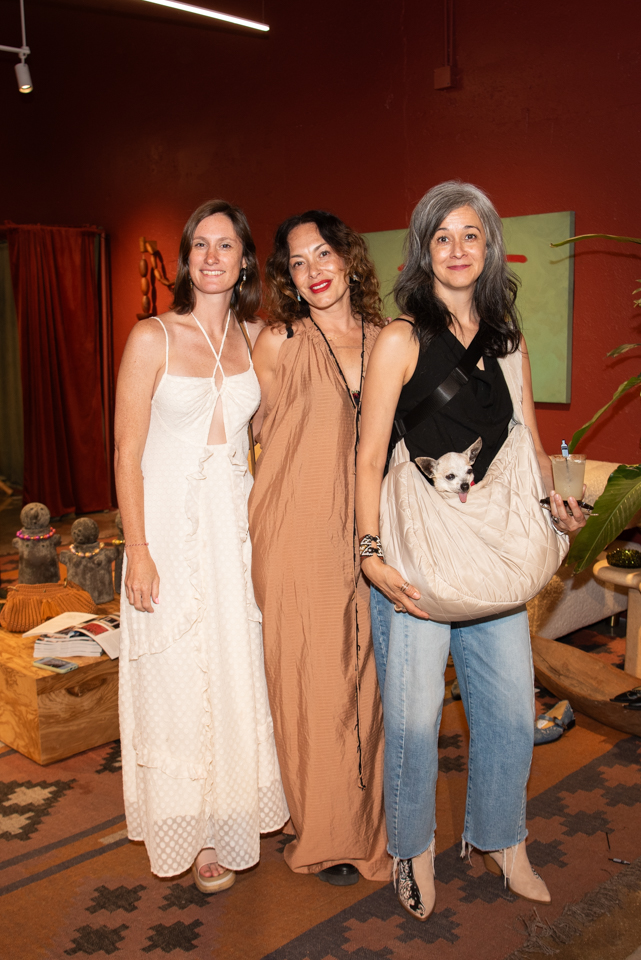 guests of the TRIBEZA party at the South to North boutique on South Congress Ave. in Austin, Texas
