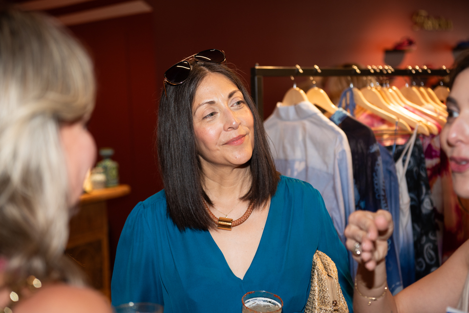 guests of the TRIBEZA party at the South to North boutique on South Congress Ave. in Austin, Texas