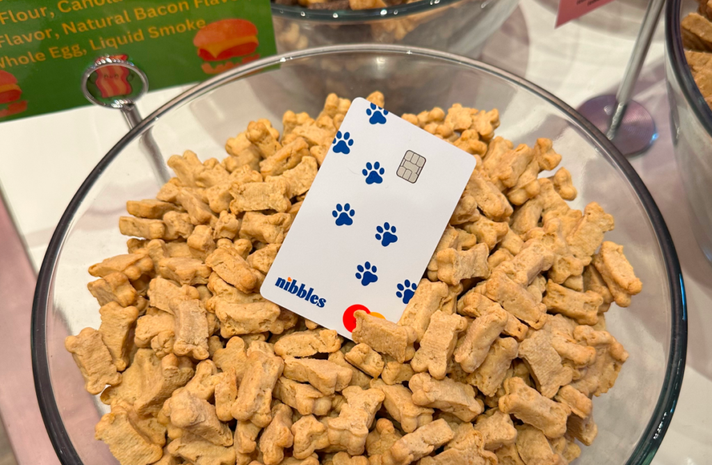 Nibbles, all-in-one pet rewards credit card with built-in pet insurance