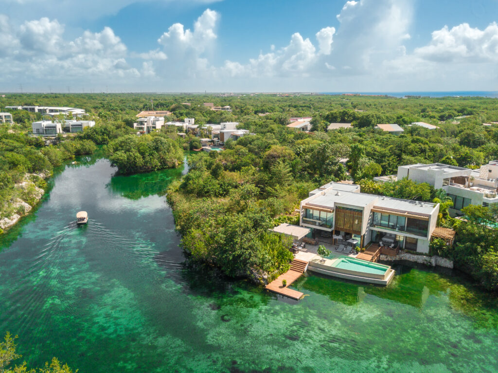 Aerial View of Rosewood Mayakoba