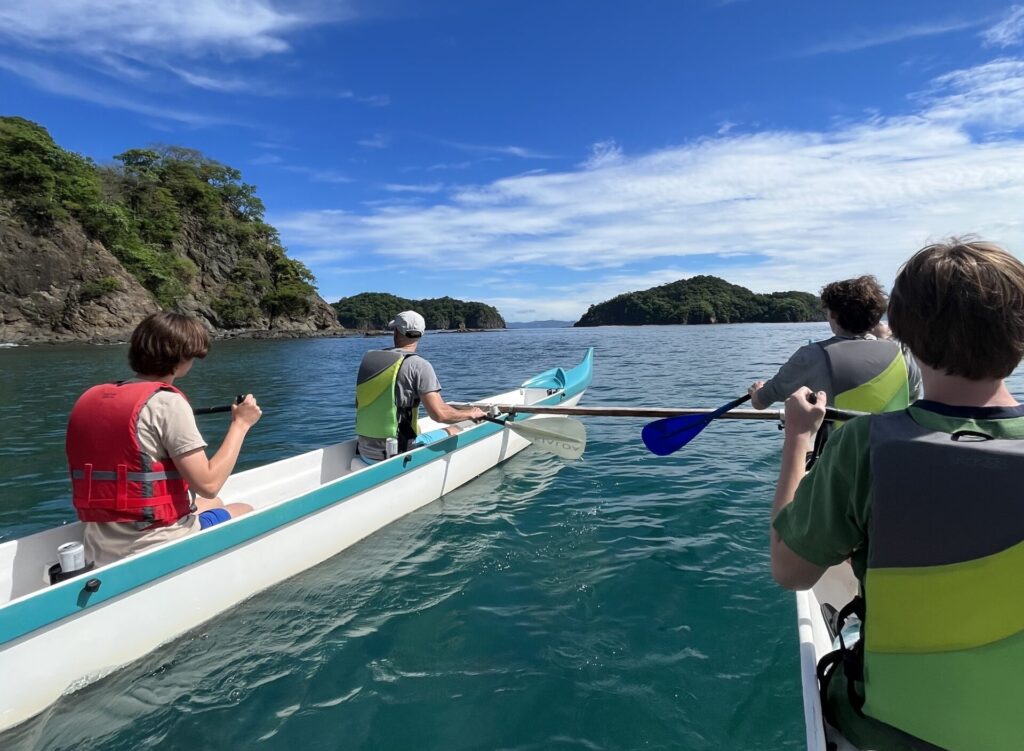 outrigger canoe in Costa Rica