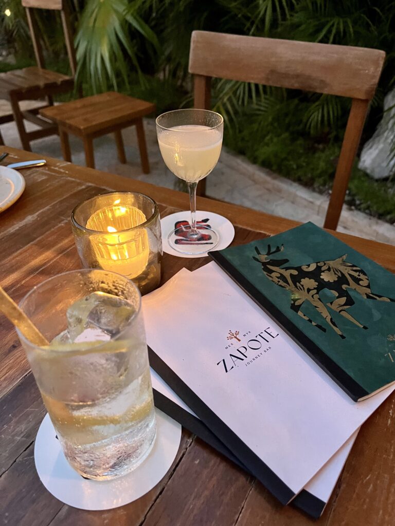 Drinks at Zapote Bar