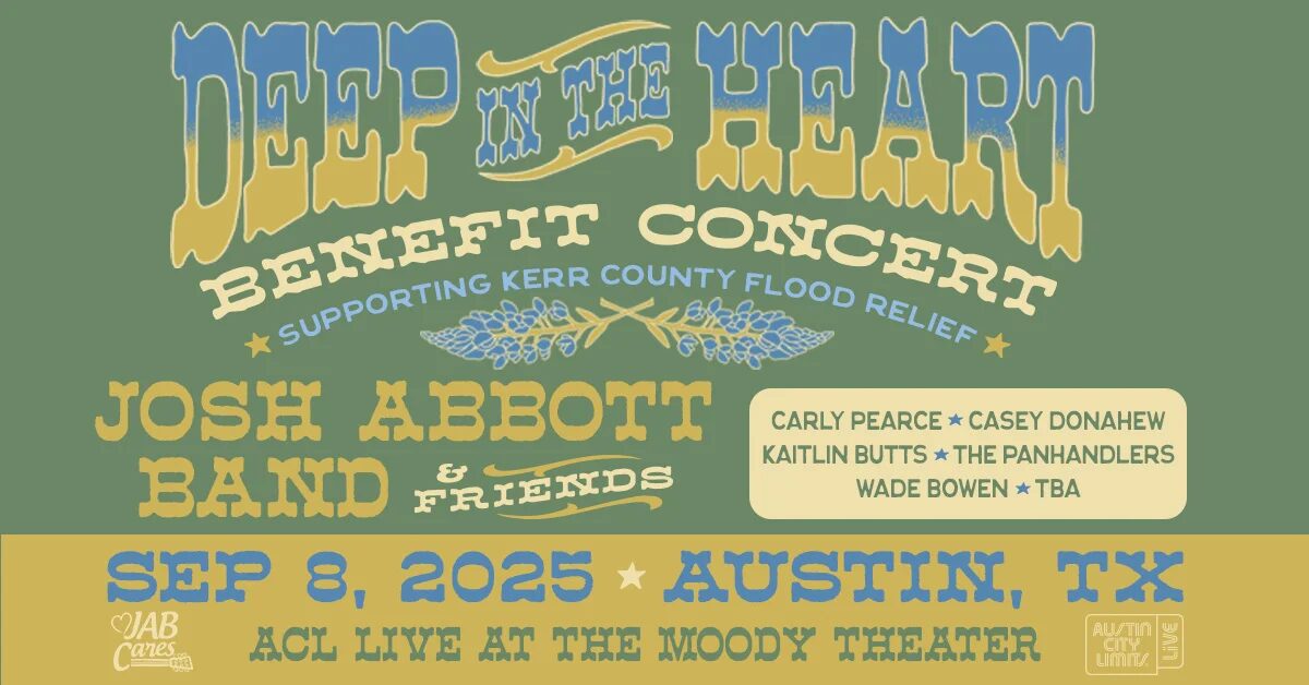 Deep in the Heart Benefit Concert to Support Texas Flood Recovery