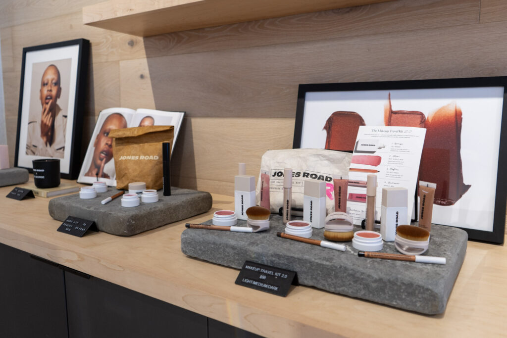Jones Road beauty kits. (Photo by Cassie Butterfield)
