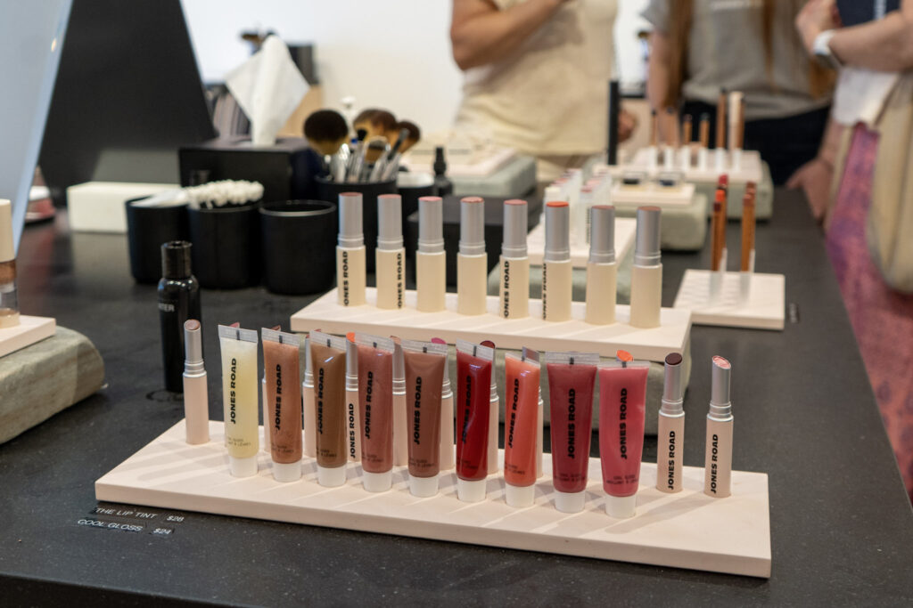 Jones Road lip tint and lip gloss. (Photo by Cassie Butterfield)