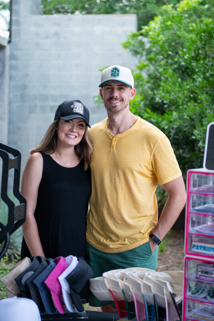 KATIE PROVANCE AND HUSBAND HAWLEY TRUCKER HATS