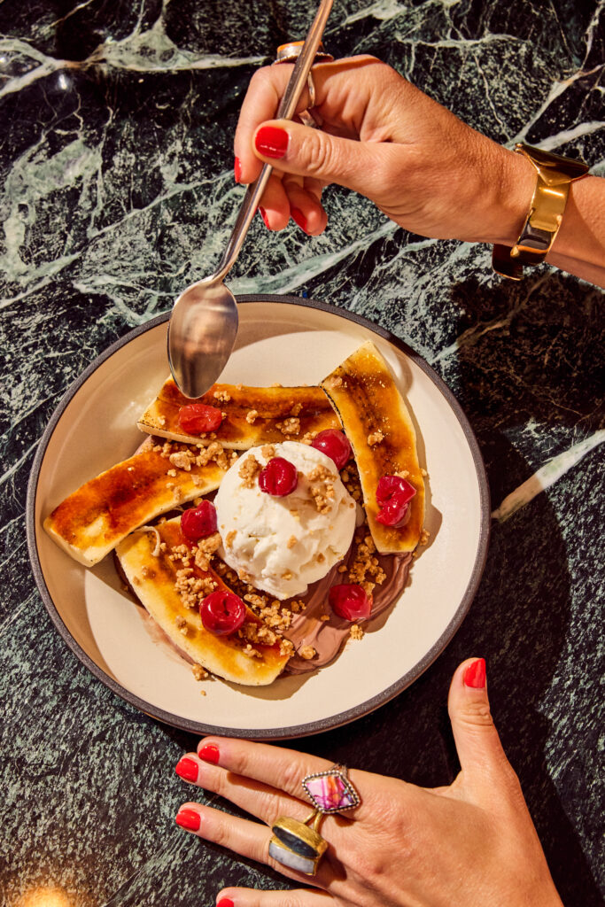 Siti's banana split. (Photo by Mackenzie Smith)