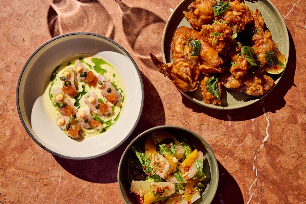 At Siti, chef Laila Bazahm serves Southeast Asian–inspired dishes at her new restaurant inside The Frances Modern Inn. She’s also known for El Raval in Austin and the award-winning Hawker 45 in Barcelona.