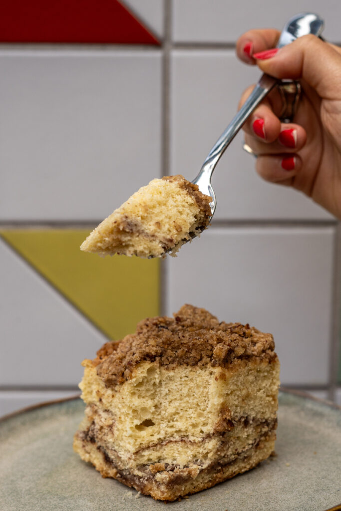 Gati's sour cream coffee cake.