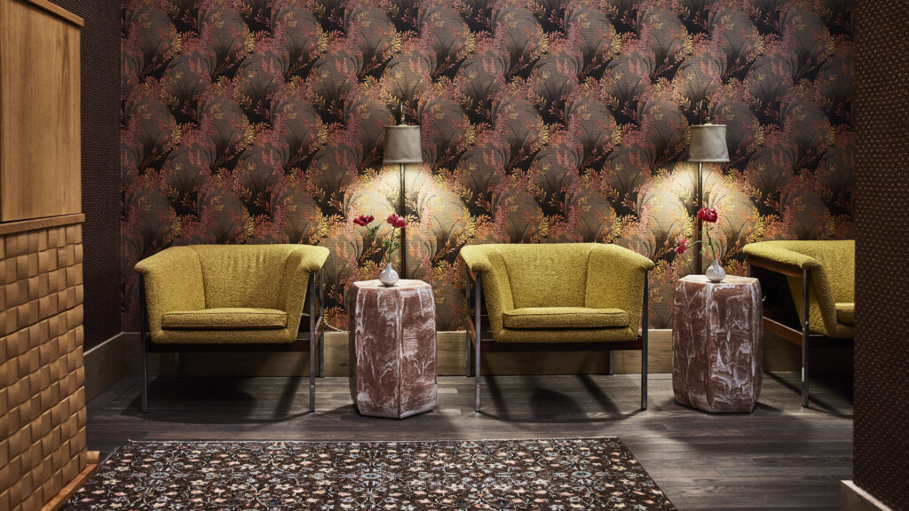 Settle into the luxurious lounge room at Verbena Spa