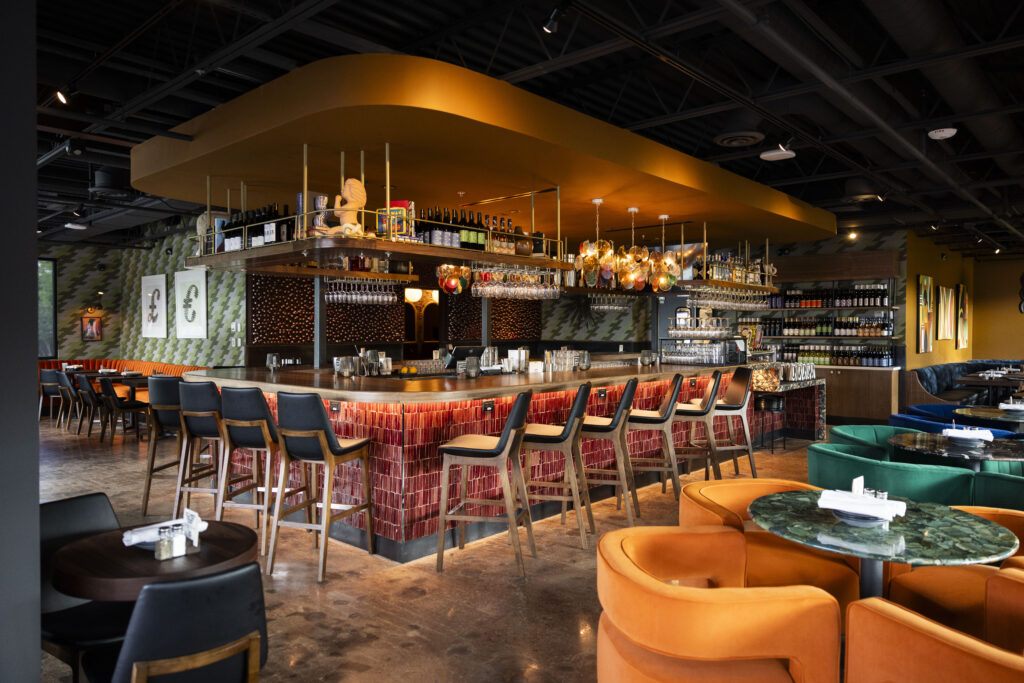 Interior bar area at Postino Bryer Woods.