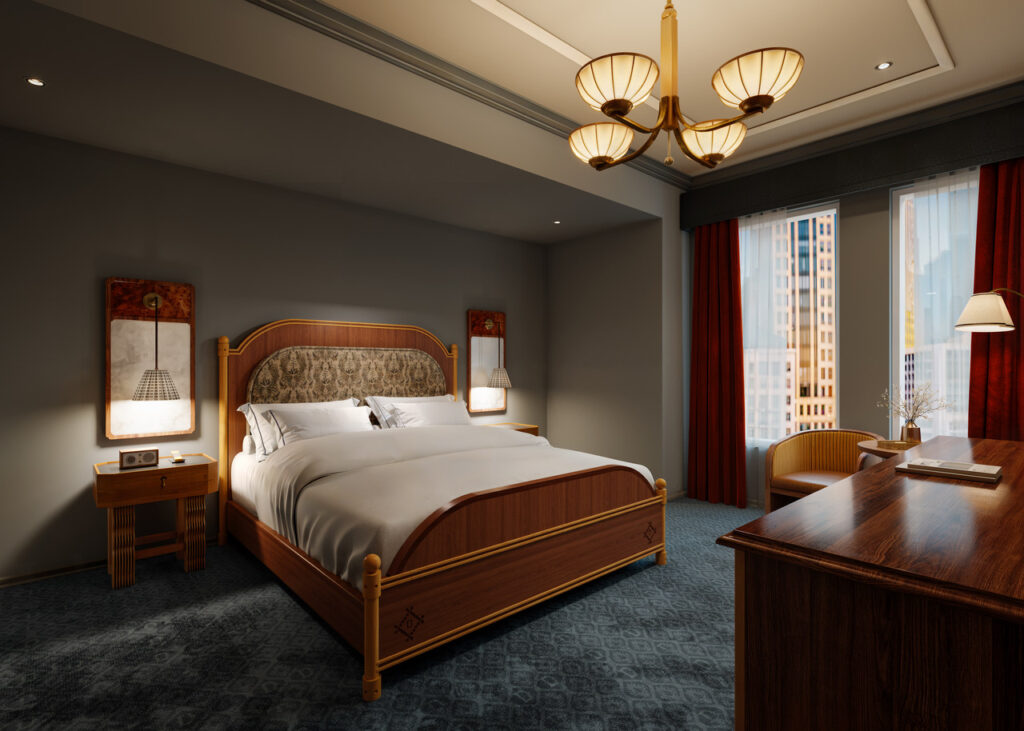 Rendering of The Driskill's Tower Guest Rooms. (Image courtesy of The Driskill)